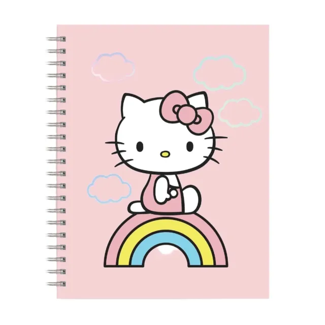 Hello Kitty x Studio Oh! Classic Pink spiralnotatbok ekstra stor