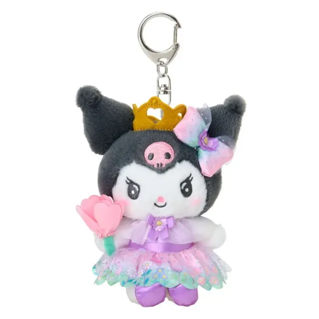 Hello Kitty Everyone is the Star Series Kuromi Plush Mascot Keychain nøkkelring
