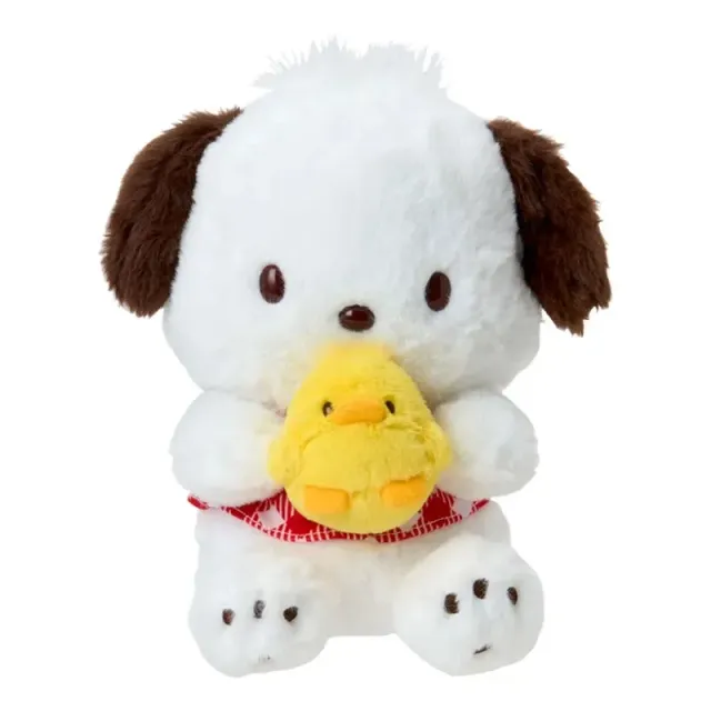 Hello Kitty I Love Pi-Chans Pochacco 9” Plush bamse med hette