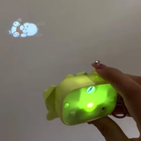 Pochacco Mini Light Projection Camera nøkkelring med lys