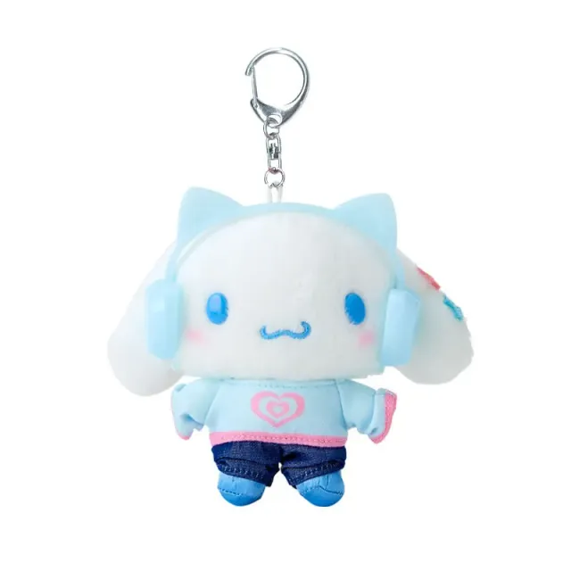 Hello Kitty Heisei Pop Cinnamoroll Plush Mascot nøkkelring