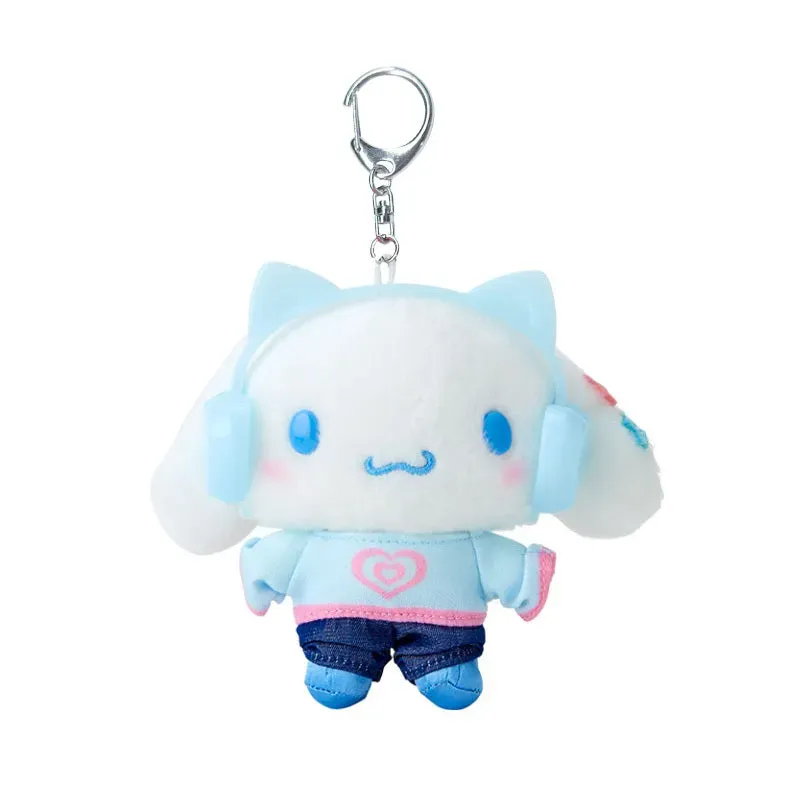 Hello Kitty Heisei Pop Cinnamoroll Plush Mascot nøkkelring