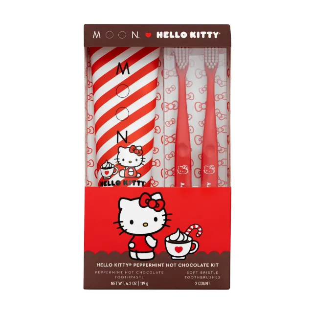Hello Kitty x MOON Oral Beauty Peppermint Hot Chocolate Kit tannpleiesett