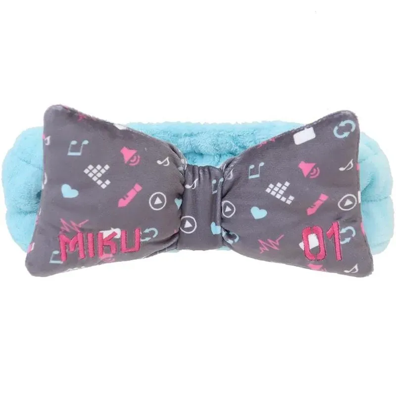 Neo Tokyo Vocaloid Hatsune Miku hårbånd svart sløyfe polyester