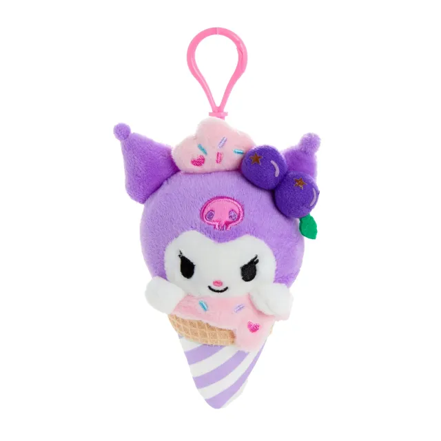 Hello Kitty Ice Cream Treat Series Kuromi Plush Mascot Clip bamseklips
