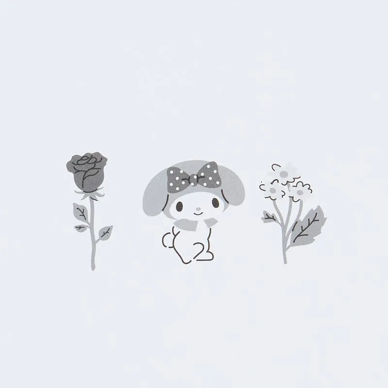 Hello Kitty My Melody Lined Notebook notatbok med strikk 60 ark