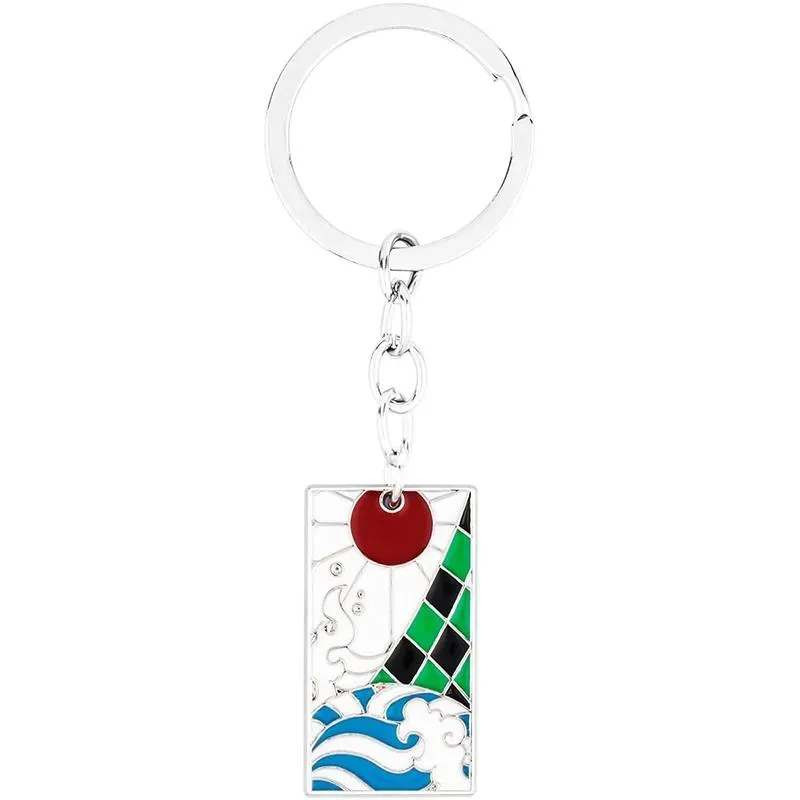 Neo Tokyo Demon Slayer Tanjirou Hanafuda Keychain nøkkelring