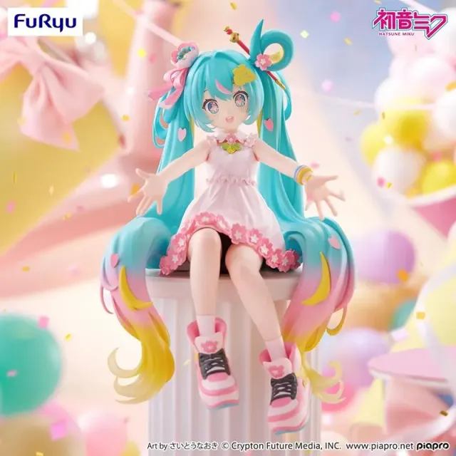 Vocaloid Hatsune Miku 10th Anniversary noodle stopper-figur 14,5 cm