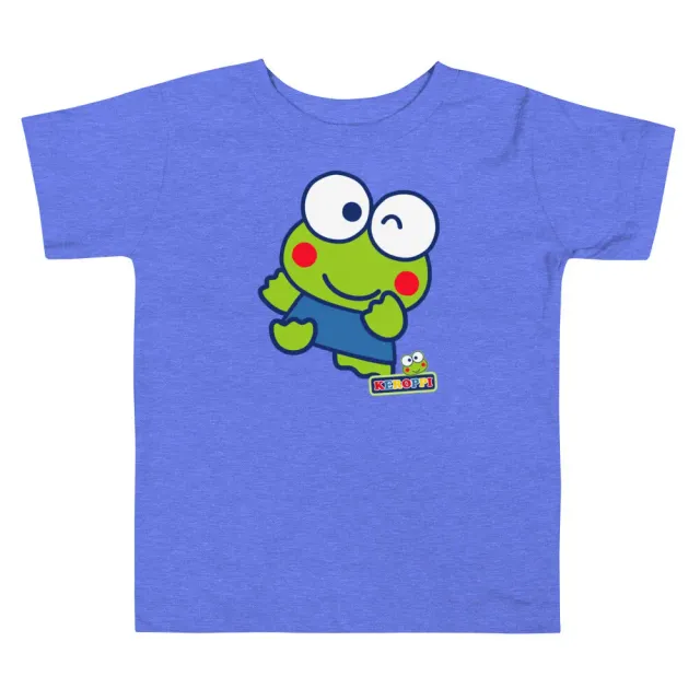 Hello Kitty Keroppi Primary Logo T-skjorte småbarn blå 2T–5T bomull