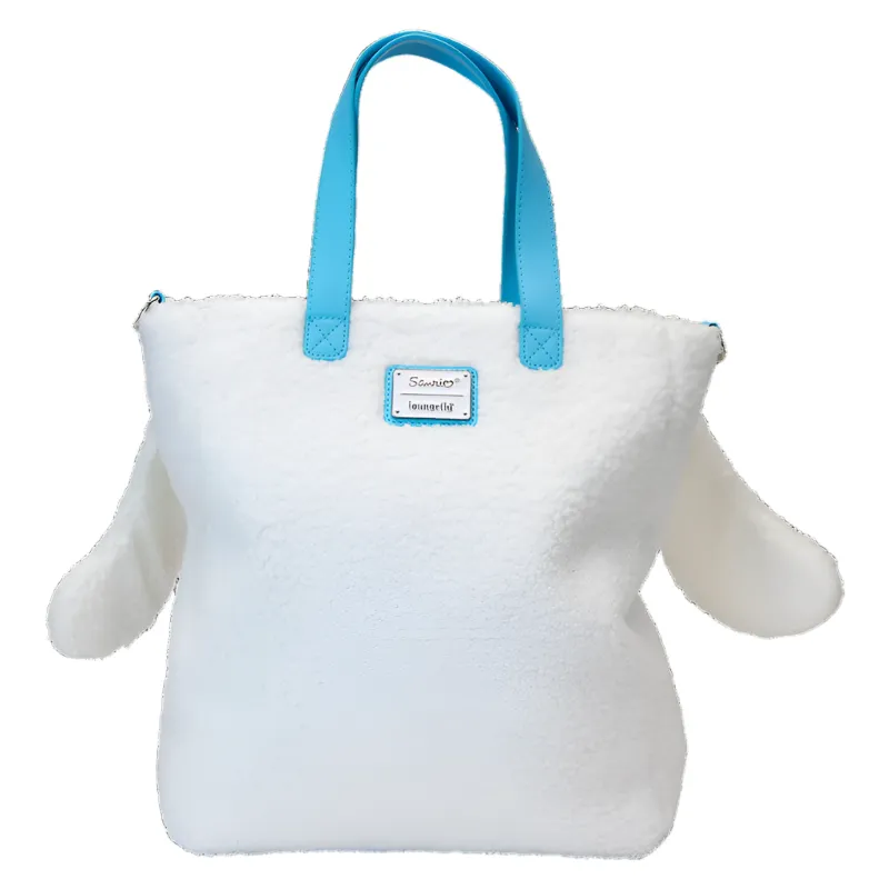 Hello Kitty Loungefly Cinnamoroll Sherpa toteveske med myntpung