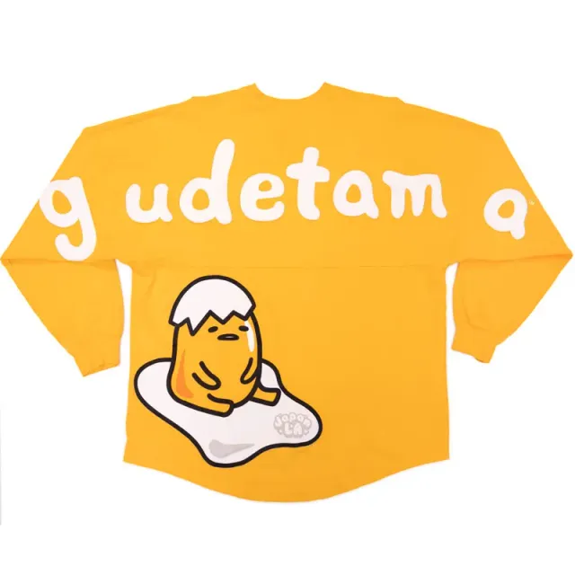 Hello Kitty Gudetama JapanLA Spirit Jersey genser gul XS–XXXL