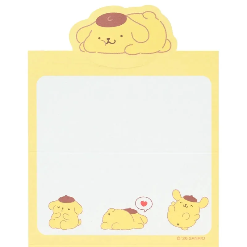 Hello Kitty Strike A Pose Pompompurin mini-notatblokk 40 ark