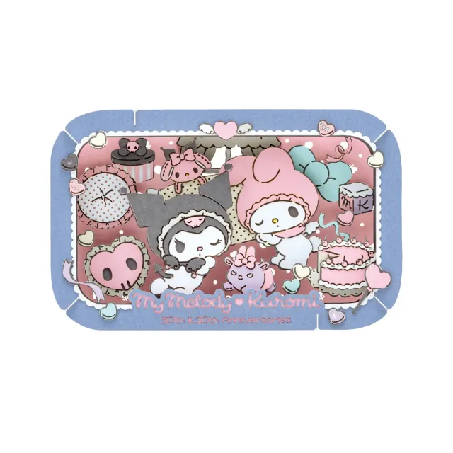 Hello Kitty My Melody & Kuromi Ensky Paper Theater PT-L95 byggesett