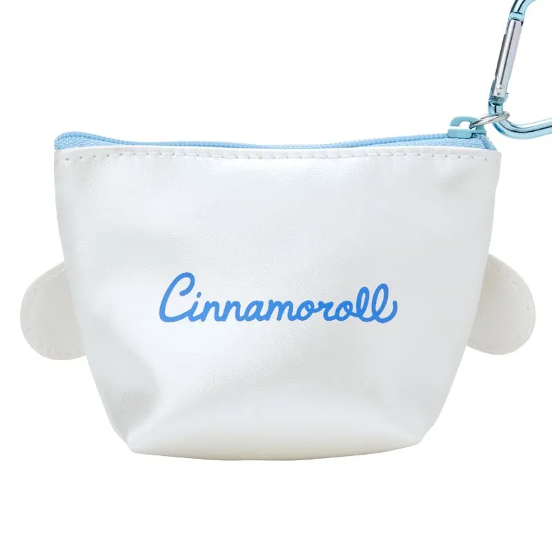 Cinnamoroll mini glidelåspung metallisk med hjerteformet lås