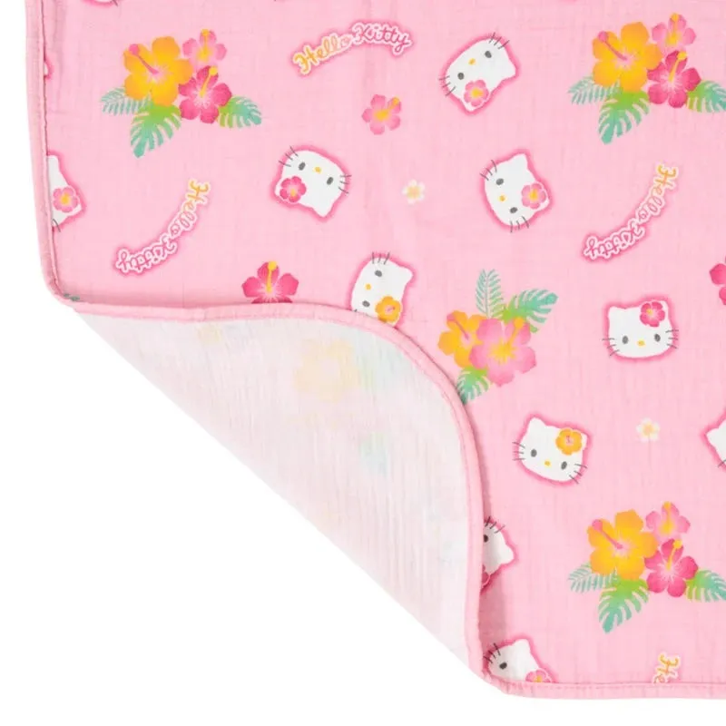 Hello Kitty Hibiscus Kitty gauzepledd 37 x 62 tommer bomull
