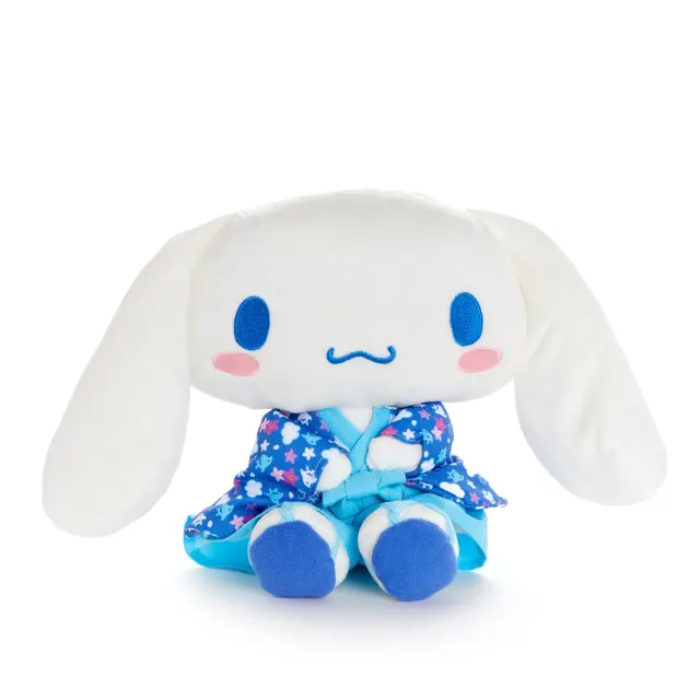 Hello Kitty Cinnamoroll 9" sittende kosedyr blå kimono