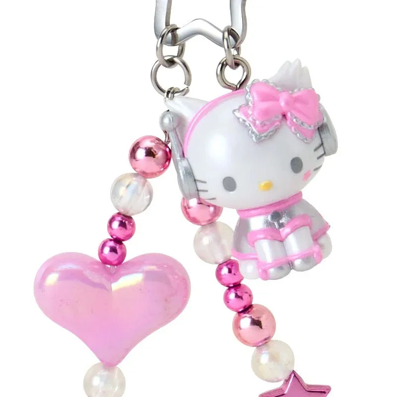 Hello Kitty Tokimeki Planet Series Charmmy Kitty Beaded Bag Charm veskeanheng