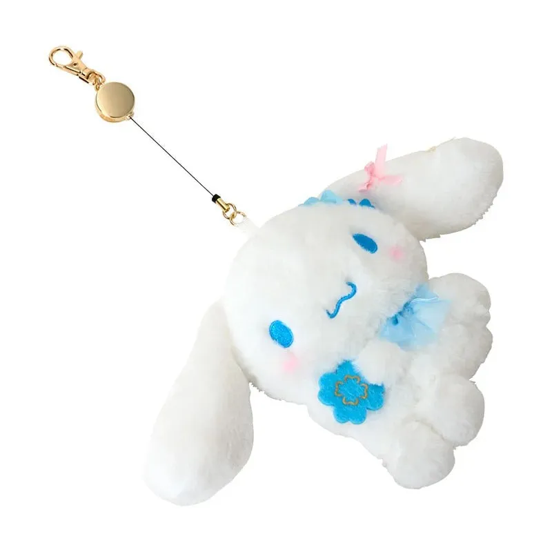 Hello Kitty Blue Clover Cinnamoroll kortholder med uttrekkbar snor og glidelås