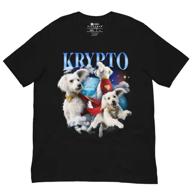 Batman Superman (2025 Movie) Krypto Heartthrob T-skjorte svart