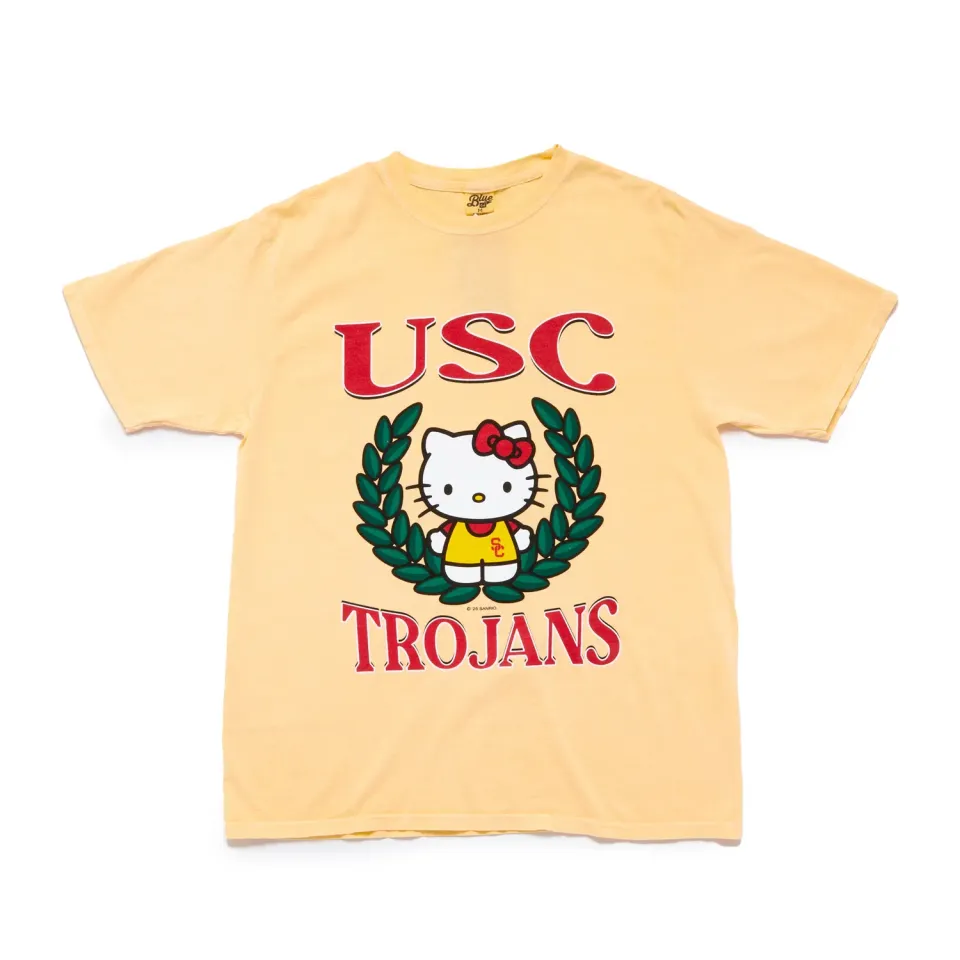 Hello Kitty USC Trojans Two Ways T-skjorte Butter bomull