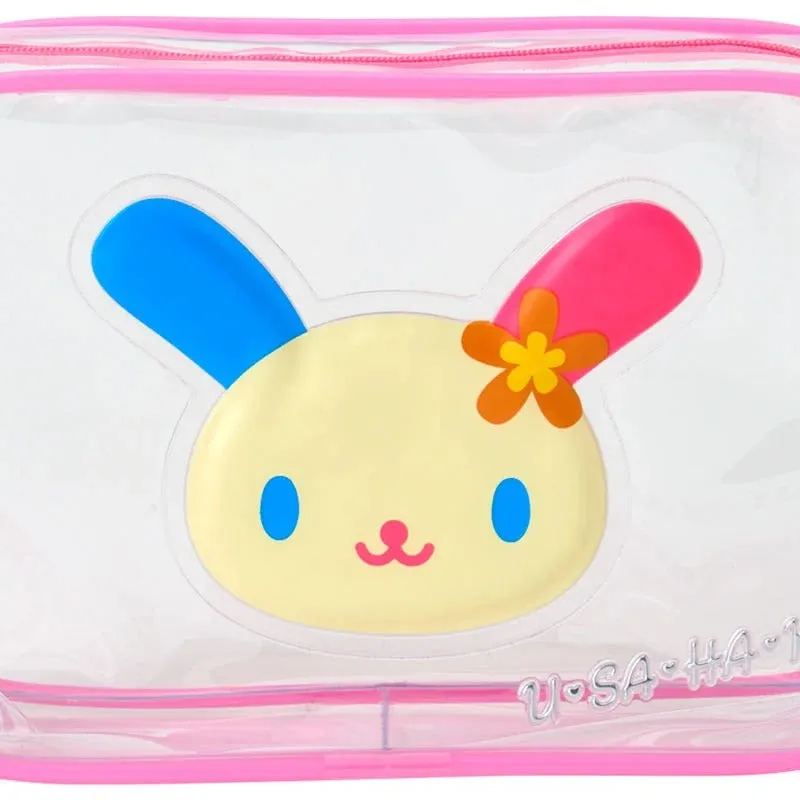 Hello Kitty U*SA*HA*NA Clear Classic Zipper Pouch toalettmappe
