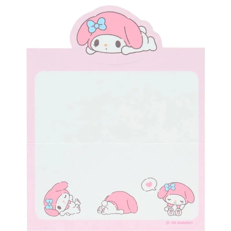 Hello Kitty Strike A Pose My Melody Mini Notes notatblokk 40 ark gulltrykk