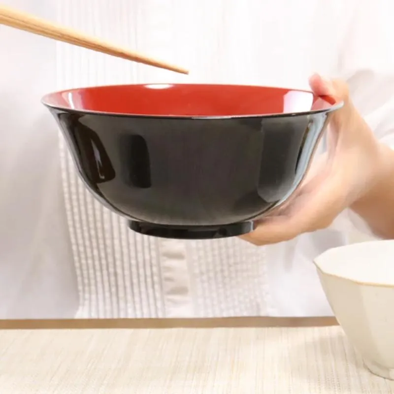 Neo Tokyo Japanese Bowl ramenbolle svart 18 cm plast mikrobølgeovn