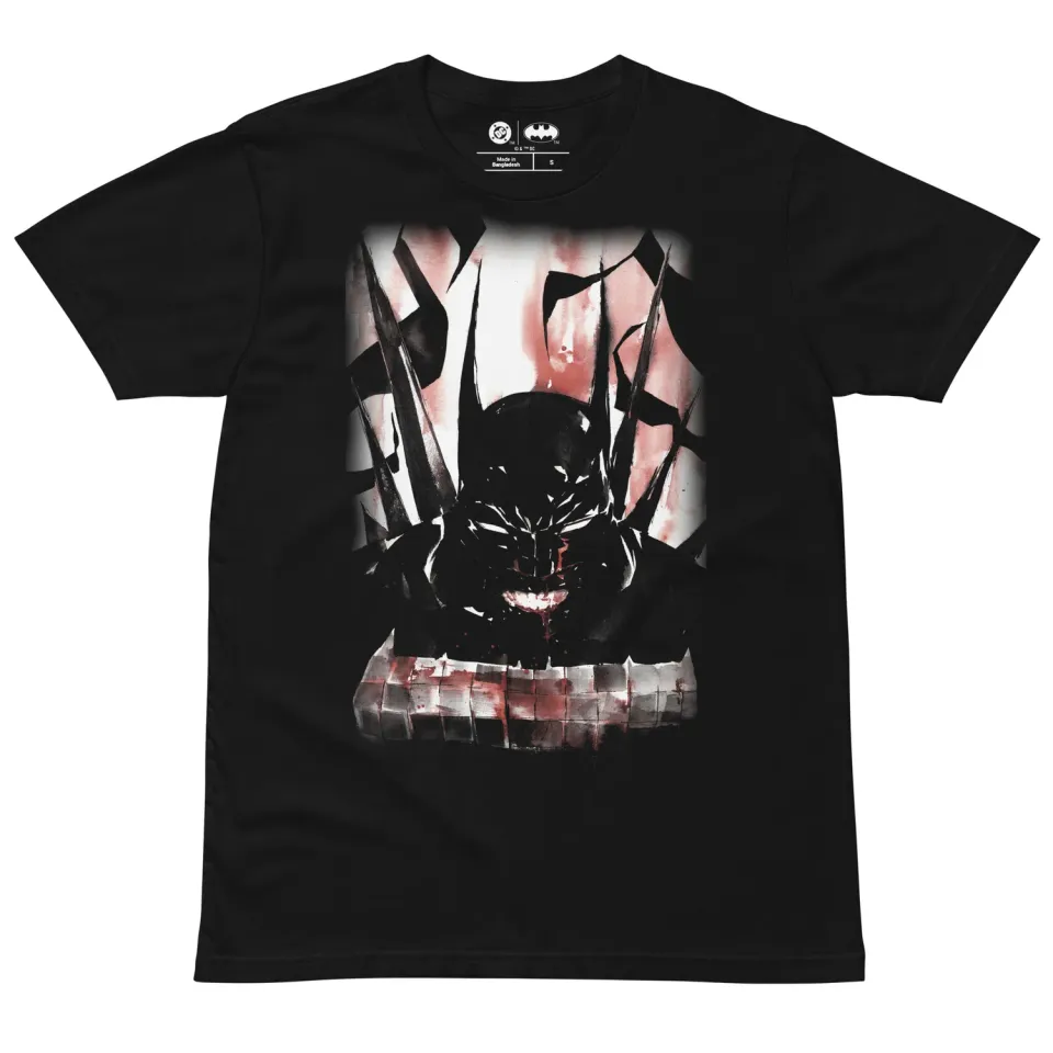 Batman Absolute Batman Watercolor T-skjorte svart 100 % bomull
