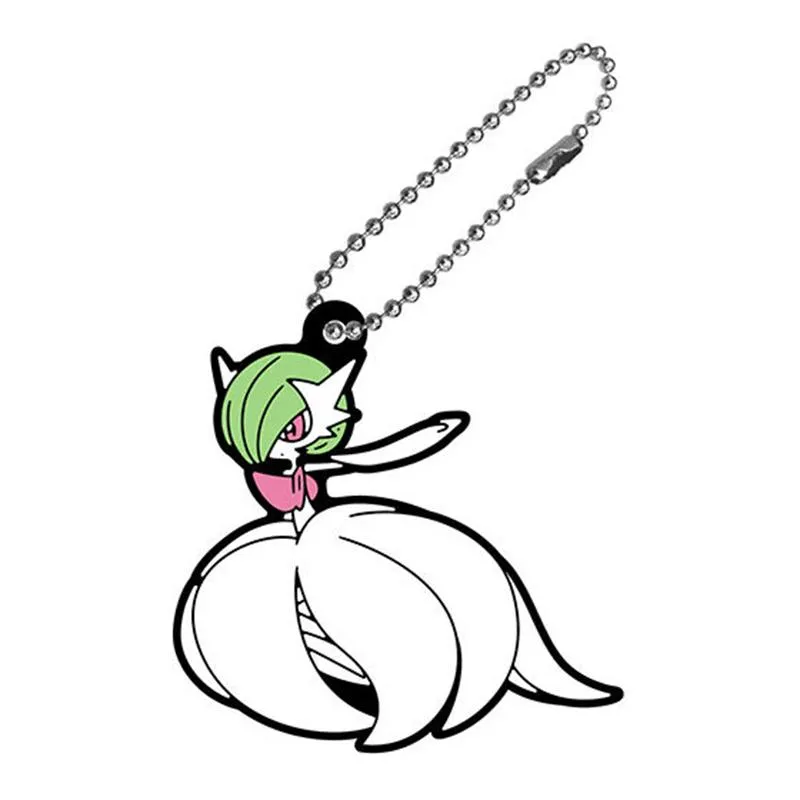 Pokémon Rubber Mascot Charm nøkkelring tilfeldig modell