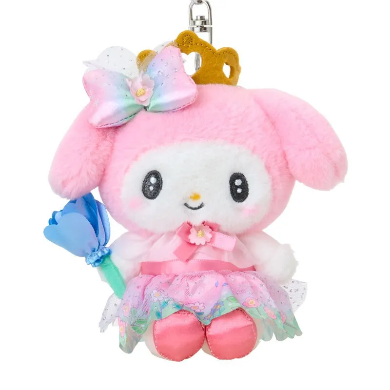 Hello Kitty Everyone is the Star My Melody plysj nøkkelring med blomster