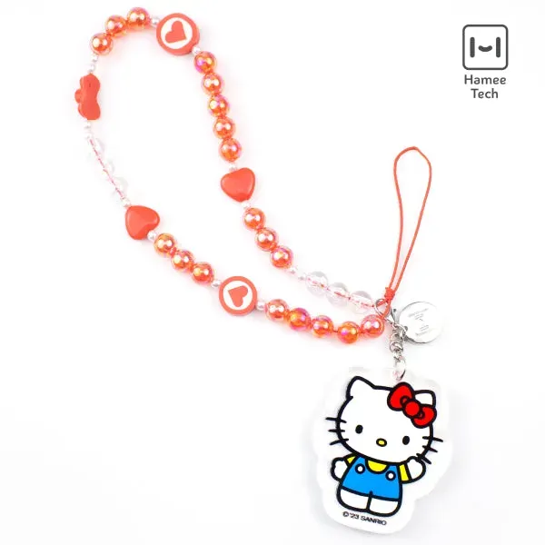 Hello Kitty Beaded Charm mobilstropp med perler