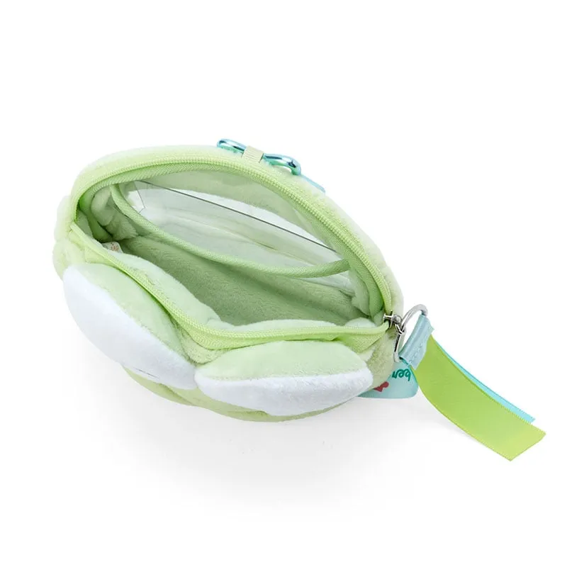 Hello Kitty Keroppi Plush Mini Face Pouch plysjpung med vindu