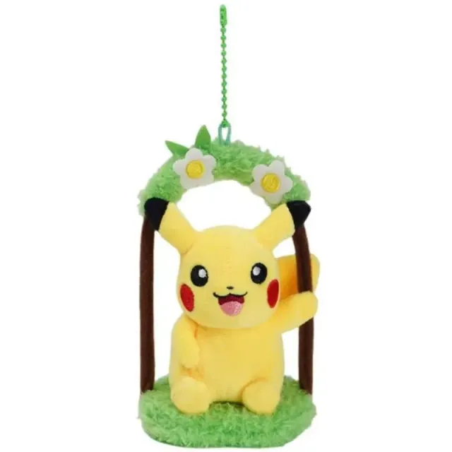Neo Tokyo Pokemon Pikachu Plush Flower Swing nøkkelring 10 cm polyester