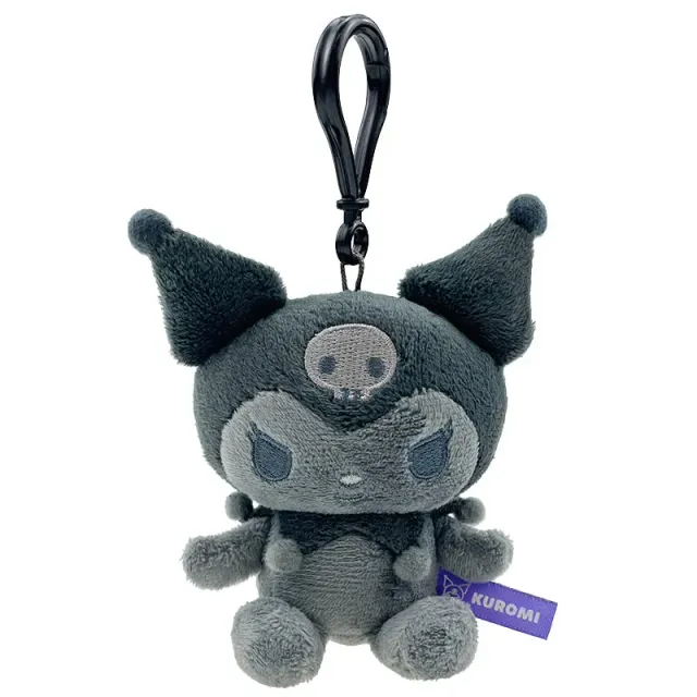 Hello Kitty Kuromi Plush Mascot Clip plysjklips grå 10 cm