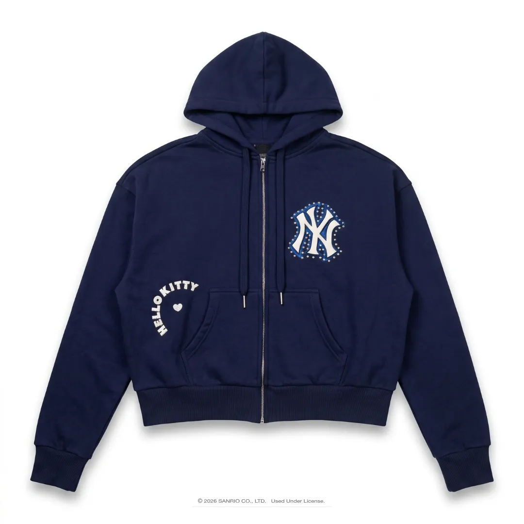 Hello Kitty The Wild Collective New York Yankees zip-hettejakke marineblå XS