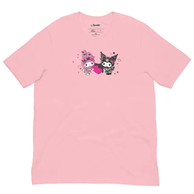 Hello Kitty My Melody 50th Kuromi 20th Anniversary T-skjorte svart