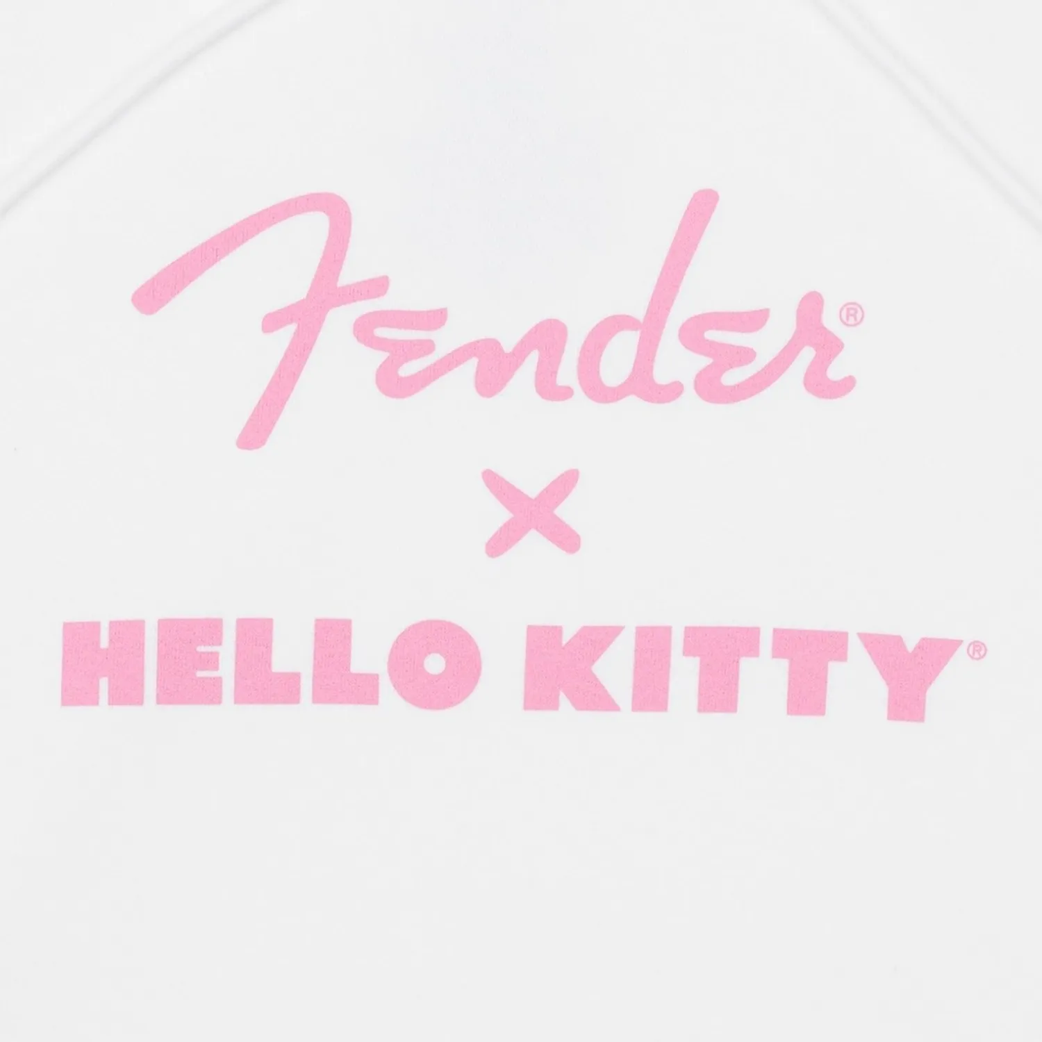 Hello Kitty x Fender White Sleeve Logo Hoodie hvit S–XL fleece