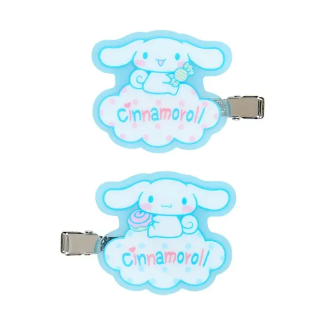 Hello Kitty Cinnamoroll Mini Hair Clip Set hårklyper 2 stk akryl