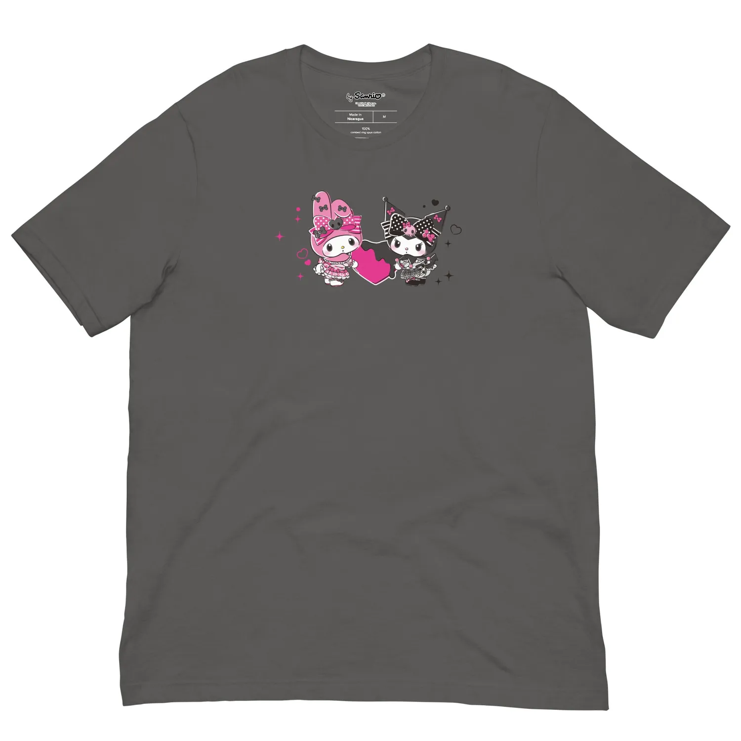 Hello Kitty My Melody 50th Kuromi 20th Anniversary T-skjorte svart