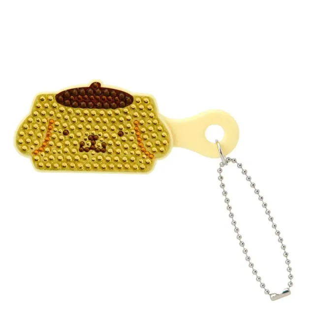 Hello Kitty Pompompurin Mini Bling Brush hårbørsteanheng