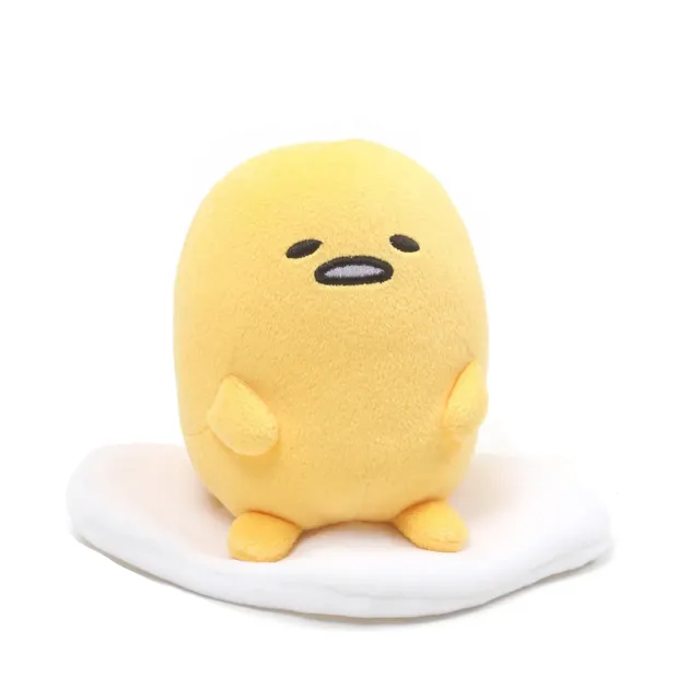 Gudetama Lazy Egg plysjbamse sittende 4 tommer
