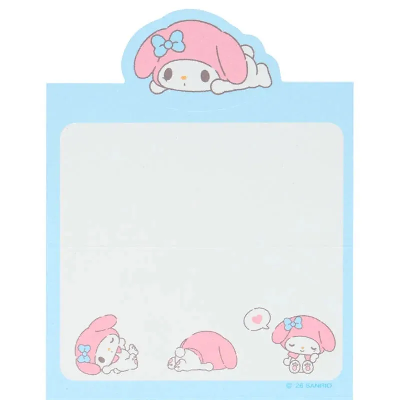 Hello Kitty Strike A Pose My Melody Mini Notes notatblokk 40 ark gulltrykk
