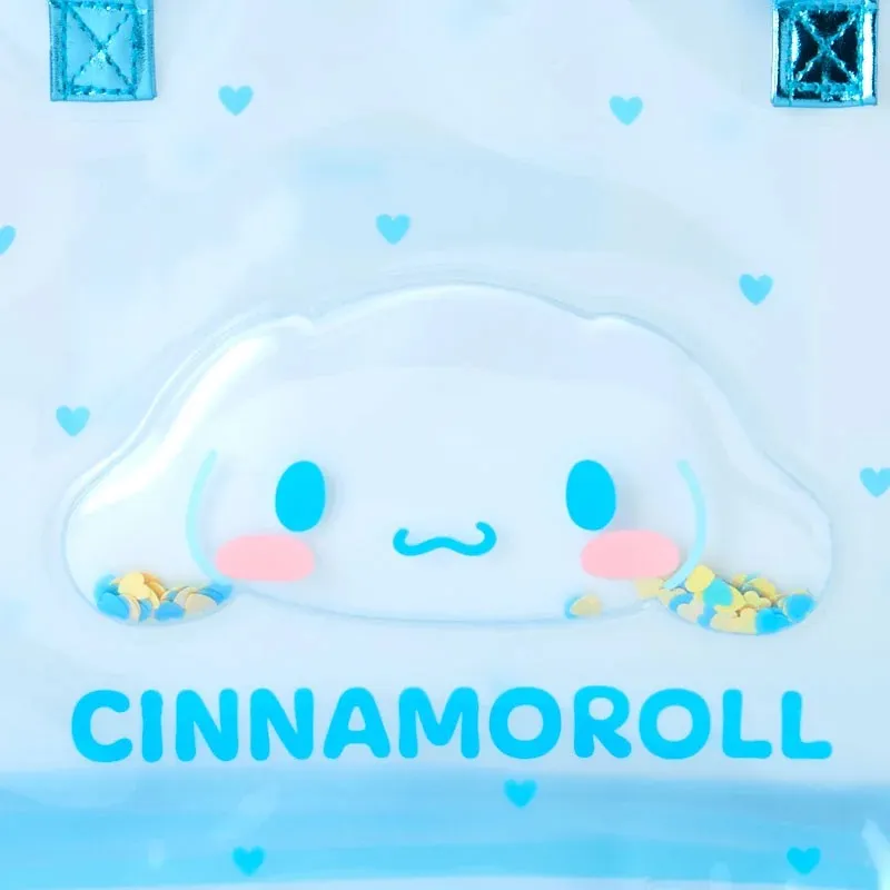 Hello Kitty Cinnamoroll Clear Handbag Hearts veske gjennomsiktig