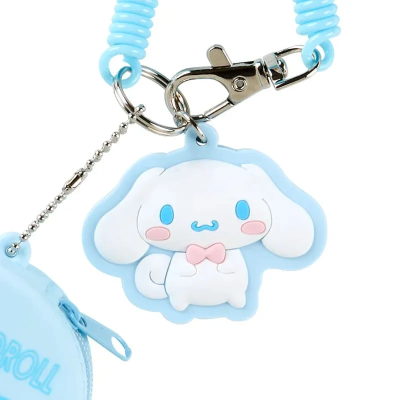 Hello Kitty Cinnamoroll Mini Silicone Case Keychain nøkkelringetui mini