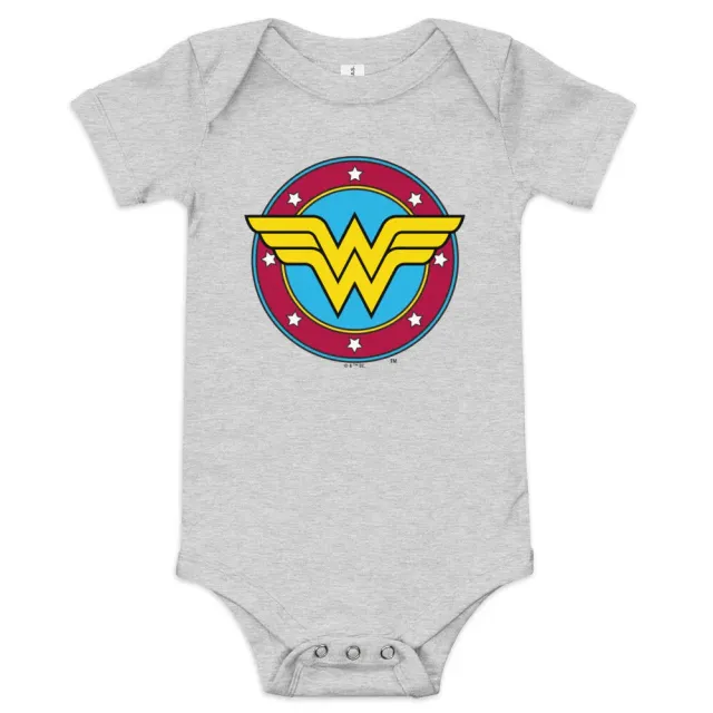 Batman WONDER WOMAN Logo babybody bomull