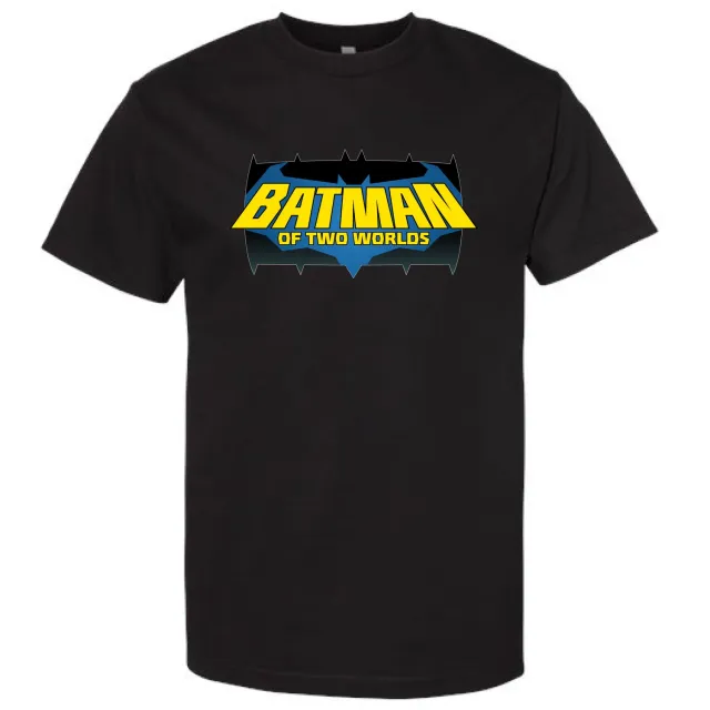 Batman of Two Worlds T-skjorte svart bomull