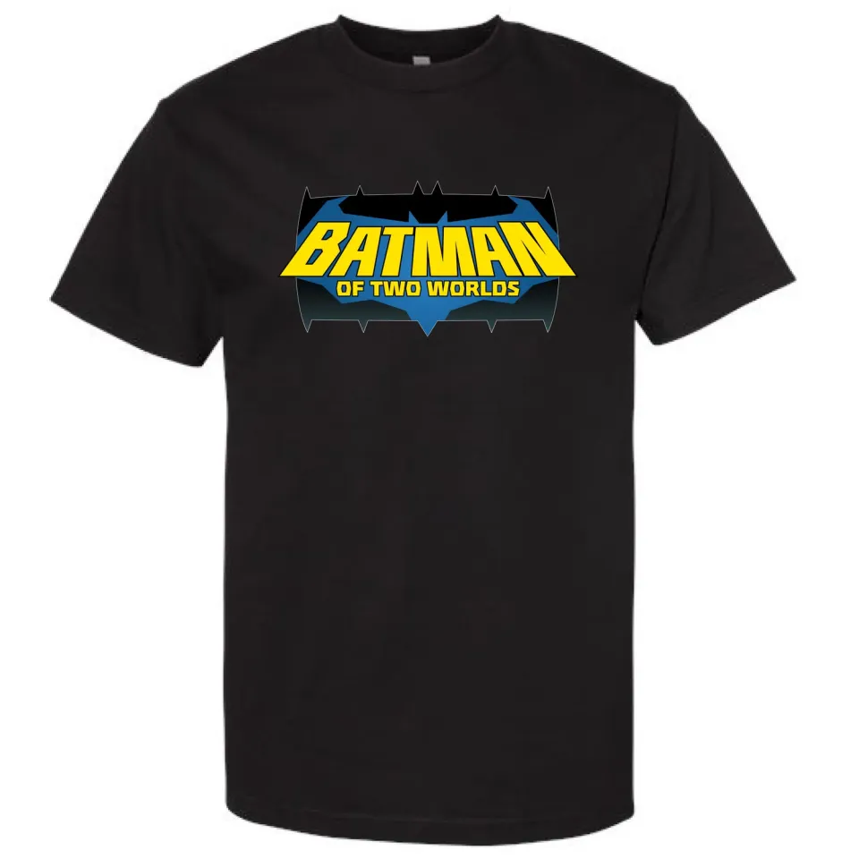 Batman of Two Worlds T-skjorte svart bomull