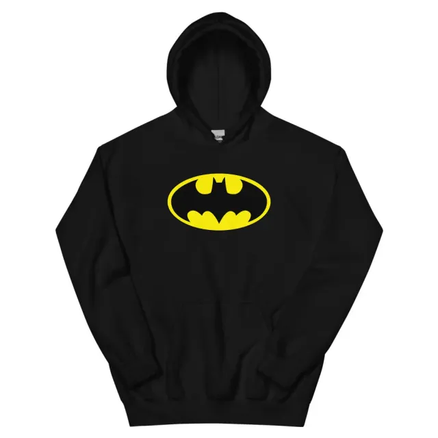 Batman Batman Logo Hoodie hettegenser svart myk bomullsblanding