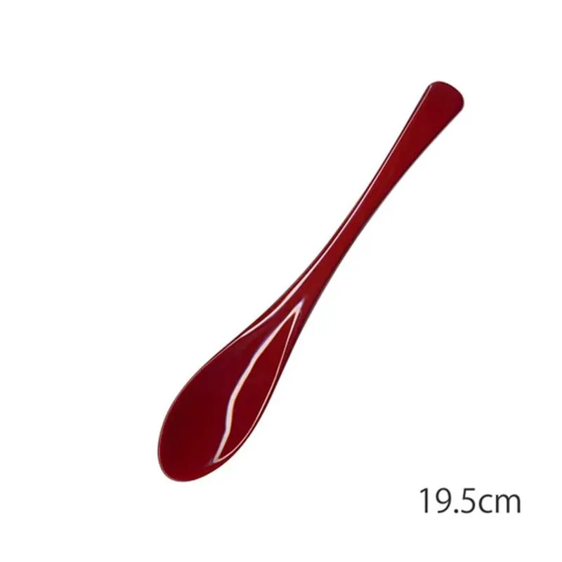 Neo Tokyo Japanese Spoon Easy to Eat suppeskje rød 19,5 cm akryl