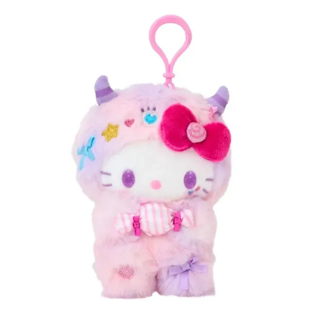 Hello Kitty Colorful Pop Monster Series Plush Mascot Clip kosemaskot